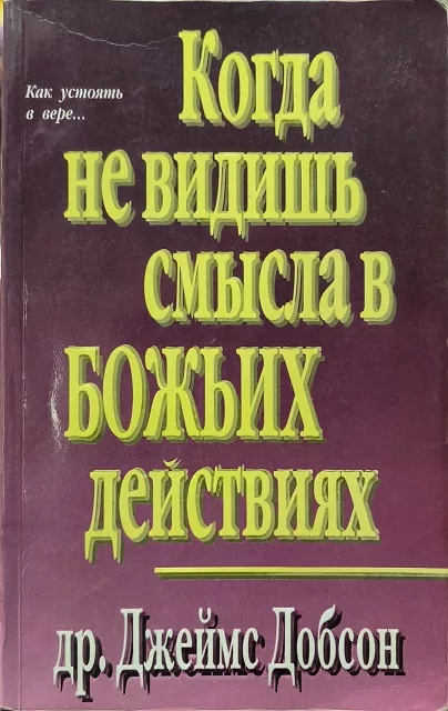 Обложка книги «Когда не видишь смысла в Божьих действиях»