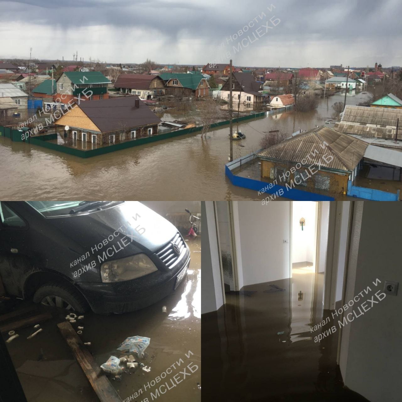 После прорыва дамбы затоплен Дом молитвы в Орске